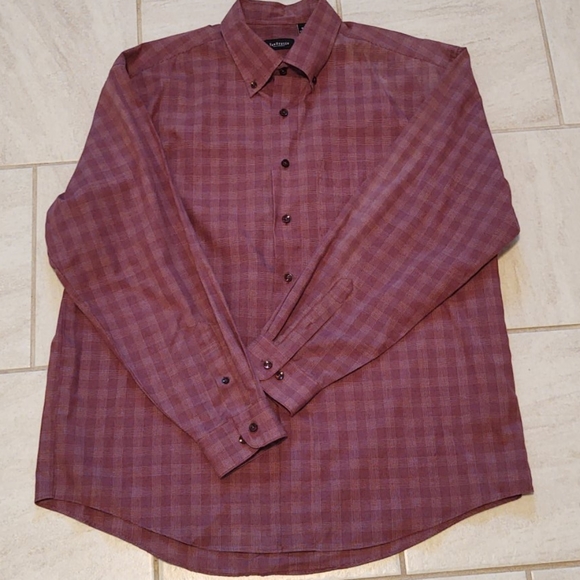 Van Heusen Wrinkle Free Plaid Button Down L - Picture 4 of 7
